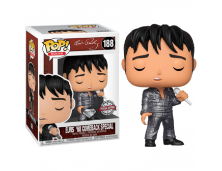 Funko Pop! Elvis Presley - Elvis 68&#039; Comeback Special [Diamond Glitter Exclusive] - filmspullen.nl