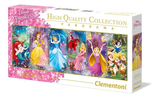 Samengesteld Harde wind dynastie Disney Princess Panorama puzzel 1000 stukjes Clementoni - Filmspullen