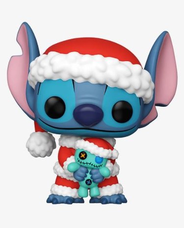 Funko Pop: Disney: Santa Stitch with Scrump #983 [Exclusive] - filmspullen.nl