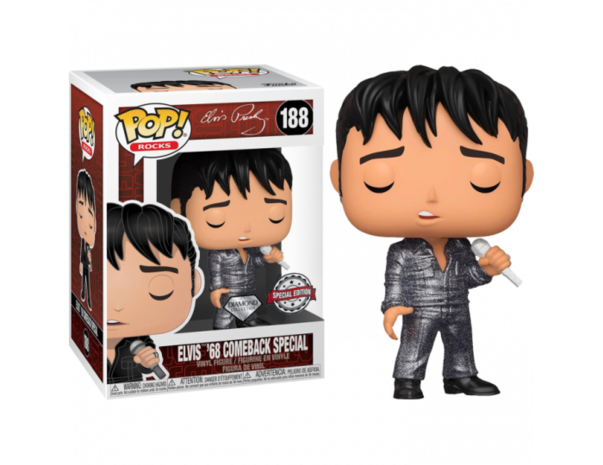 Funko Pop! Elvis Presley - Elvis 68' Comeback Special [Diamond Glitter Exclusive] - filmspullen.nl